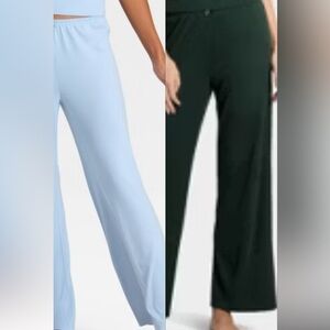 NWT  Bundle of 2 Pajamas Pants light blue/ green. S/M